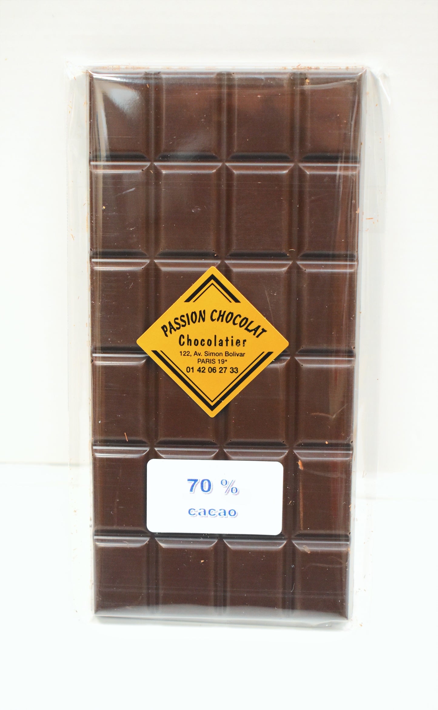 Tablette chocolat 70% cacao