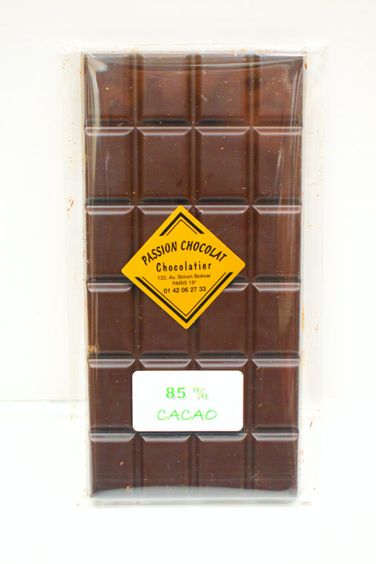 Tablette chocolat 85% cacao